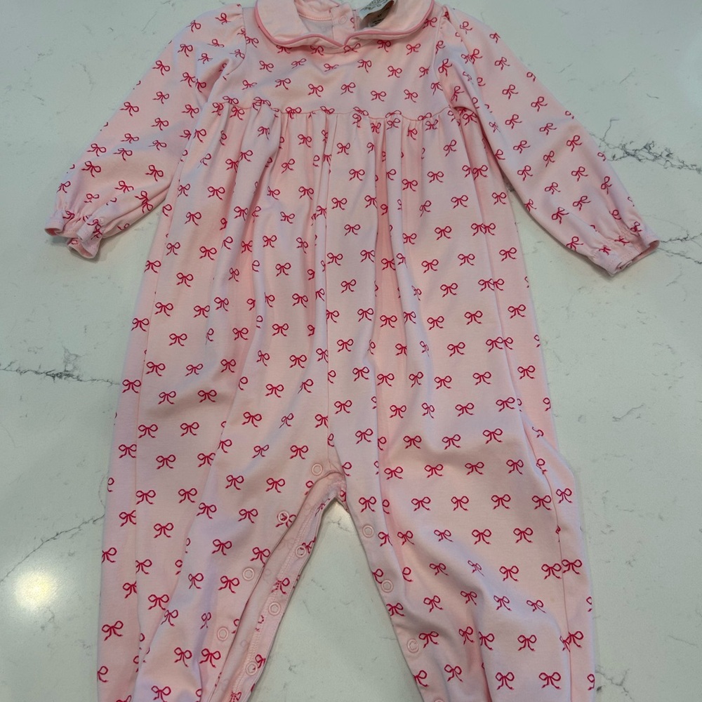 Beaufort Bonnet Britt Long Sleeve Romper- Bea Louise Bow